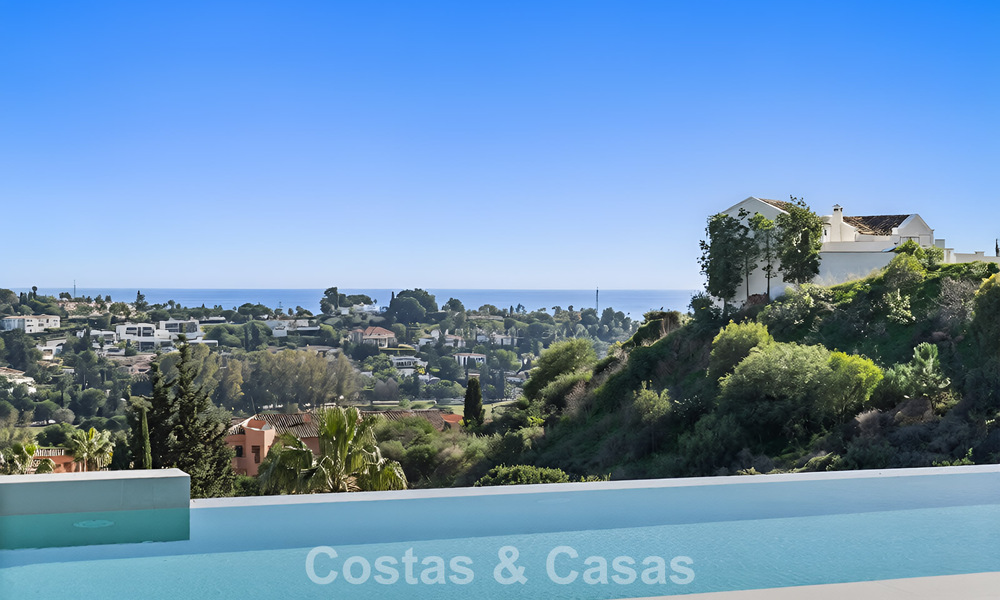 Geavanceerde luxevilla met panoramisch zeezicht te koop in de heuvels van Marbella - Benahavis 798953