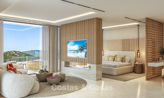 Luxe designervilla met panoramisch zeezicht te koop in een gated golfresort in Marbella - Benahavis 799033 