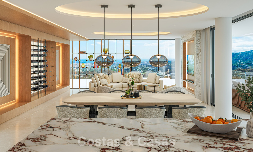 Luxe designervilla met panoramisch zeezicht te koop in een gated golfresort in Marbella - Benahavis 799038