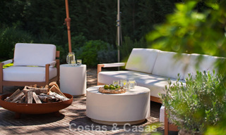 Instapklare, hedendaagse Mediterrane villa te koop grenzend aan de golfbaan van Las Brisas in Nueva Andalucia, Marbella 799169 