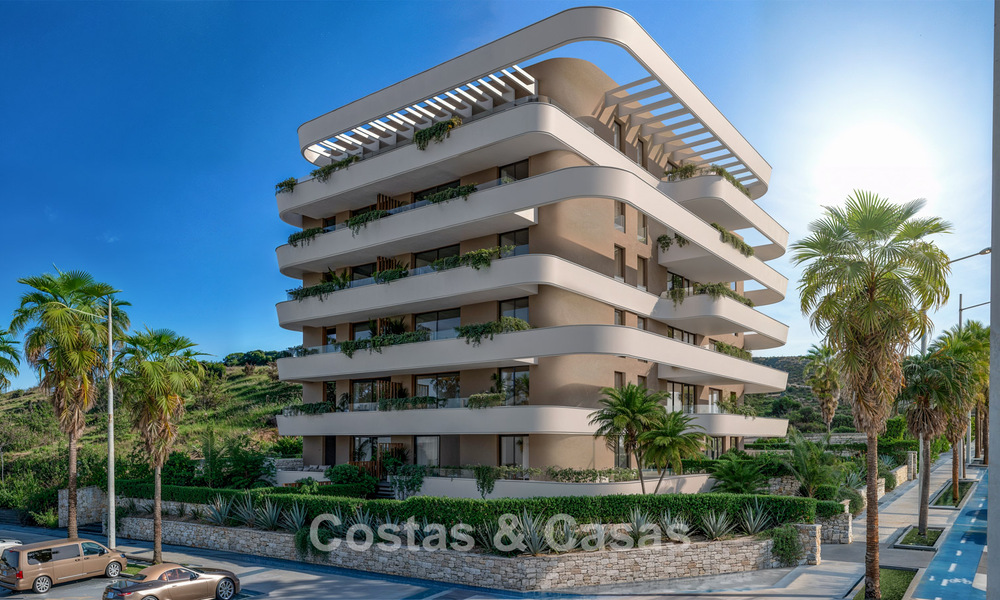 Lancering! Modernistische nieuwbouwappartementen met zeezicht te koop in het centrum van Estepona 799535