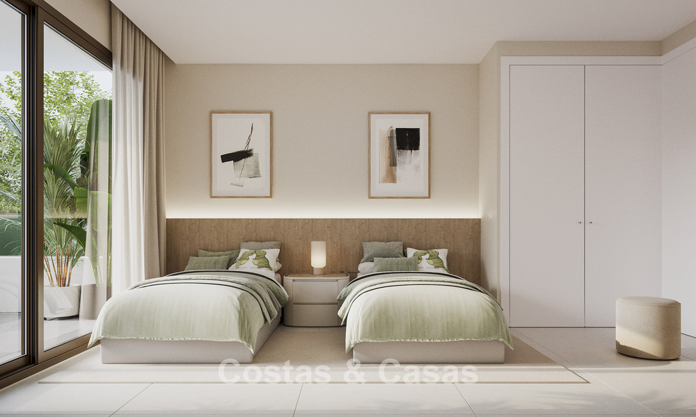 Lancering! Modernistische nieuwbouwappartementen met zeezicht te koop in het centrum van Estepona 799550