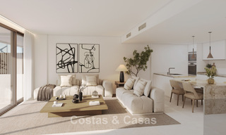 Moderne nieuwbouwhuizen met berg- en zeezicht te koop in een resort-stijl complex in Fuengirola, Costa del Sol 799589 