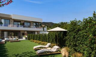 Moderne nieuwbouwhuizen met berg- en zeezicht te koop in een resort-stijl complex in Fuengirola, Costa del Sol 799601 