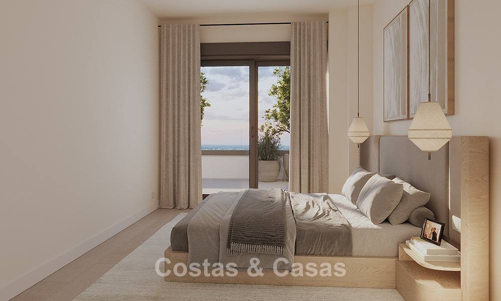 Lancering! Eerstelijnsstrand, luxe appartementen en rijwoningen met zeezicht te koop nabij Sotogrande, Costa del Sol 799733