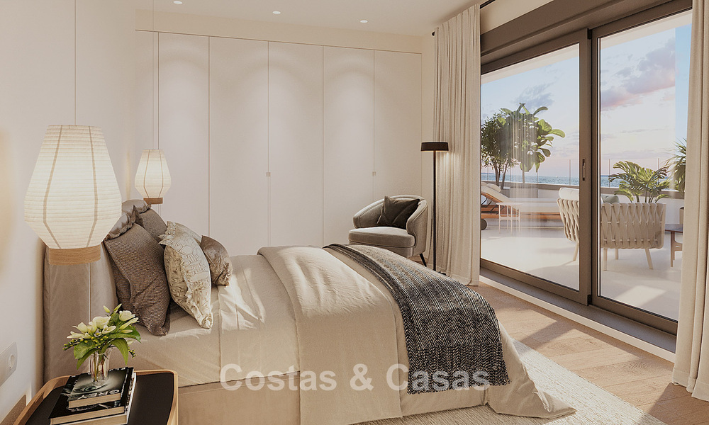 Lancering! Eerstelijnsstrand, luxe appartementen en rijwoningen met zeezicht te koop nabij Sotogrande, Costa del Sol 799735