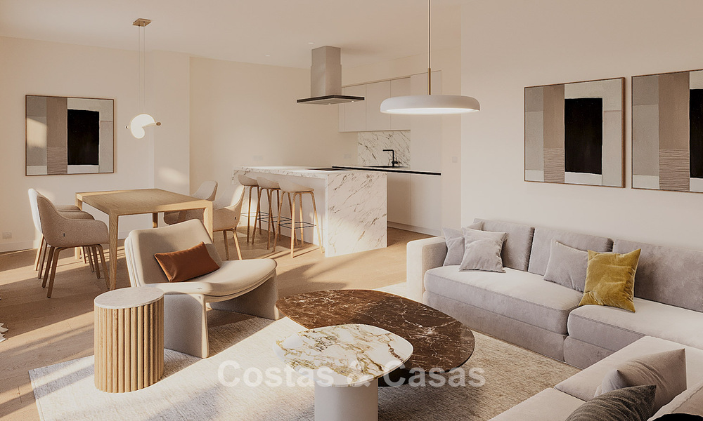 Lancering! Eerstelijnsstrand, luxe appartementen en rijwoningen met zeezicht te koop nabij Sotogrande, Costa del Sol 799740