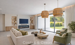Moderne halfvrijstaande villa te koop dicht bij voorzieningen in Guadalmina en San Pedro centrum, Marbella 799907 