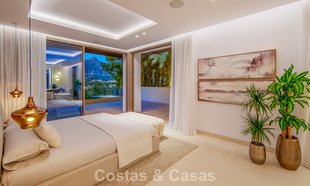 Hedendaagse design villa met panoramisch uitzicht te koop in Nueva Andalucia’s golfvallei, Marbella 800189