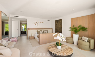 Moderne luxevilla met eigentijdse bouwstijl te koop met panoramisch uitzicht in de heuvels van Marbella Oost 800315 