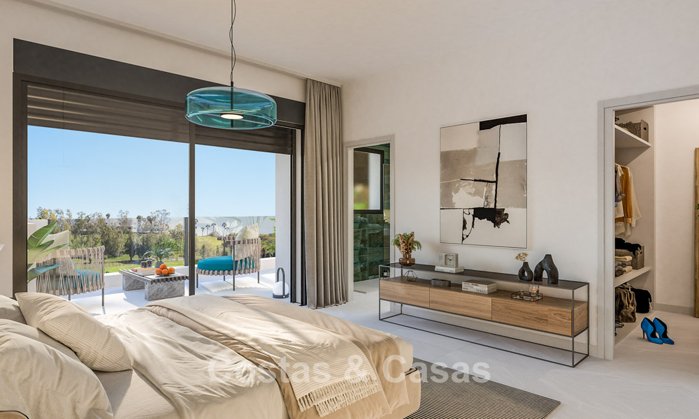 Lancering! Nieuwe, eigentijdse rijhuizen te koop in een begeerde golfomgeving van Estepona 800560