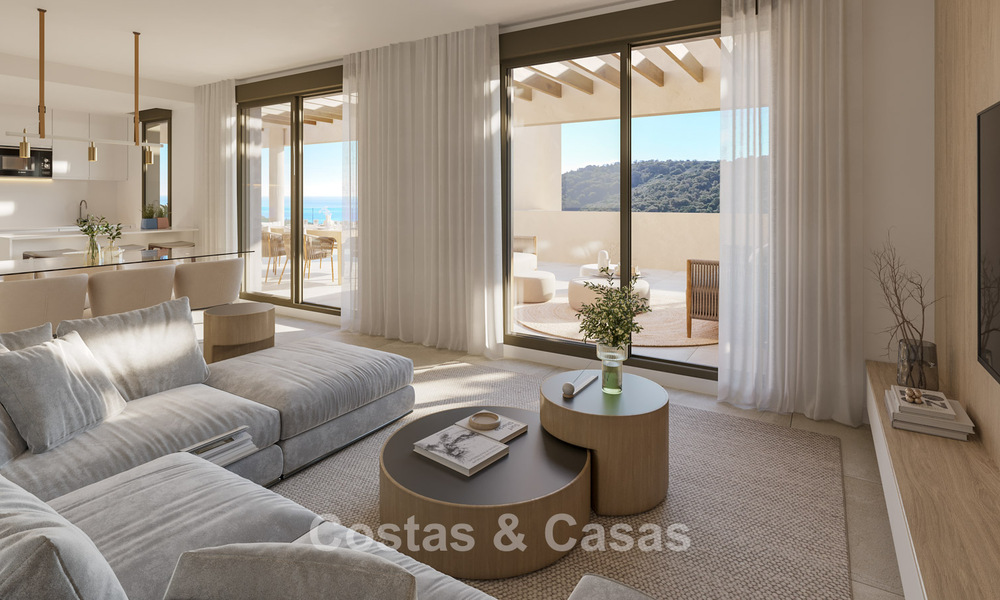 Nieuwe, contemporaine golfappartementen met zeezicht te koop nabij Sotogrande, Costa del Sol 800716