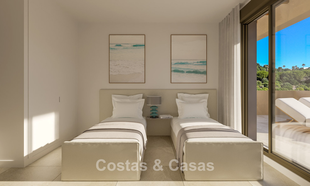 Nieuwe, contemporaine golfappartementen met zeezicht te koop nabij Sotogrande, Costa del Sol 800718