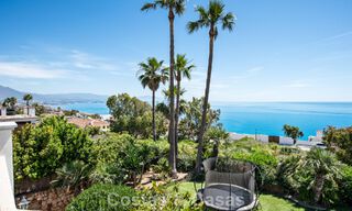 Ruime familievilla in een moderne Spaanse bouwstijl en adembenemend zeezicht te koop in Manilva, Costa del Sol 800670 