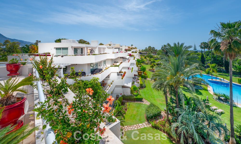 Hoogwaardig duplex penthouse te koop in een felbegeerd golfcomplex in Nueva Andalucia, Marbella 800988
