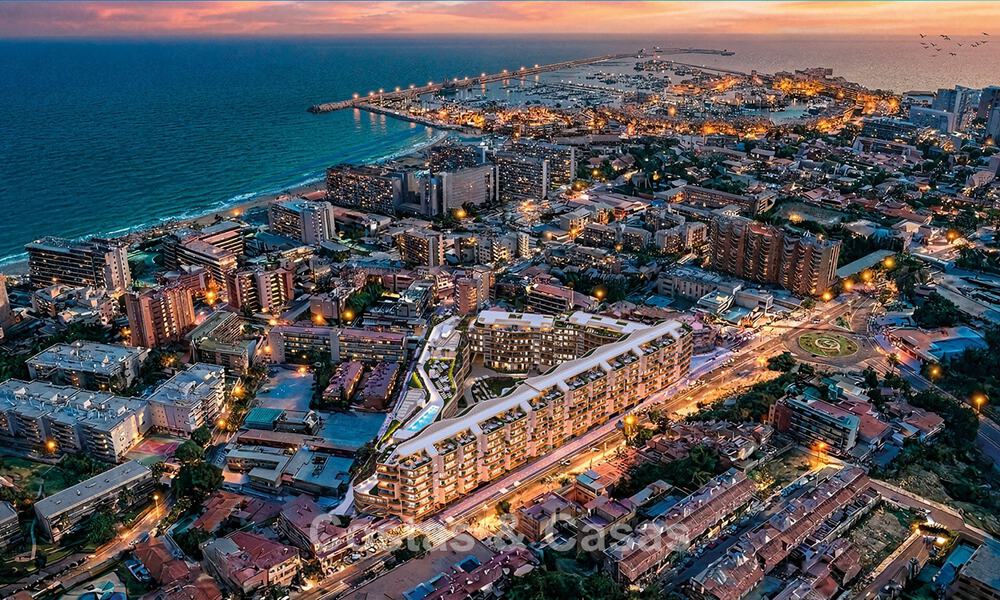 Moderne nieuwbouwappartementen met riante terrassen en zeezicht te koop in Torremolinos vlak bij La Carihuela, Malaga, Costa del Sol 801242