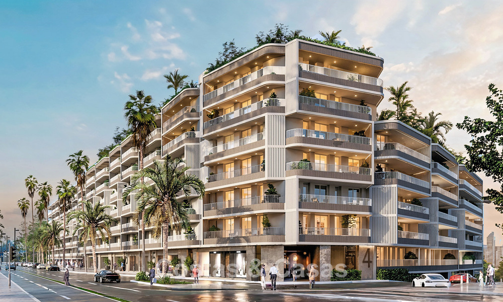 Moderne nieuwbouwappartementen met riante terrassen en zeezicht te koop in Torremolinos vlak bij La Carihuela, Malaga, Costa del Sol 801244
