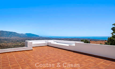 Royaal penthouse met weidse vergezichten te koop ten oosten van Marbella centrum 801487