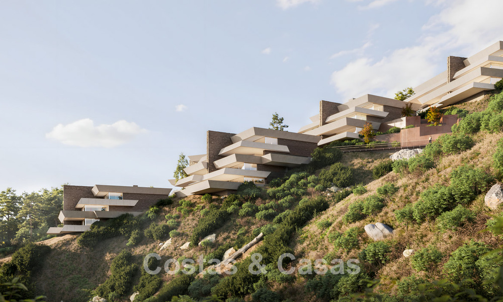 Innovatieve nieuwbouwwoningen met panoramisch zeezicht te koop in Benalmadena, Costa del Sol 801462
