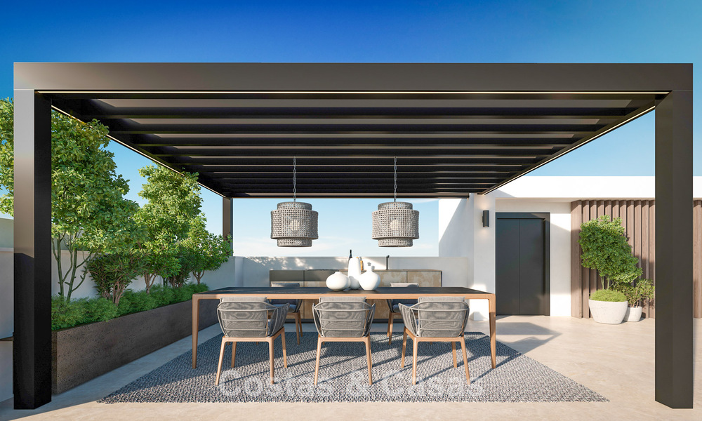 3 gloednieuwe luxevilla’s te koop op loopafstand van het strand en voorzieningen in San Pedro, Marbella 801615