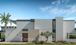 3 gloednieuwe luxevilla’s te koop op loopafstand van het strand en voorzieningen in San Pedro, Marbella 801617 
