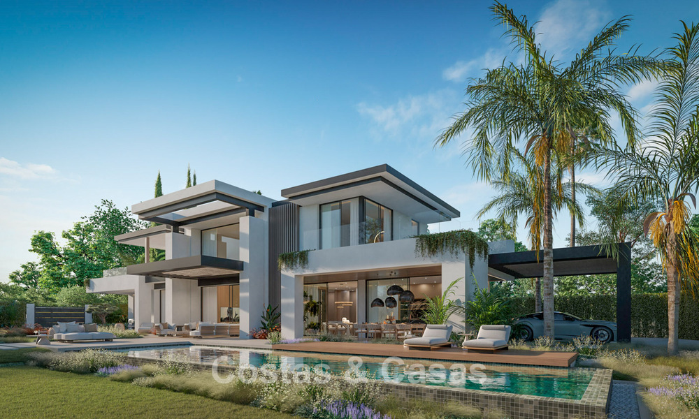 3 gloednieuwe luxevilla’s te koop op loopafstand van het strand en voorzieningen in San Pedro, Marbella 801618