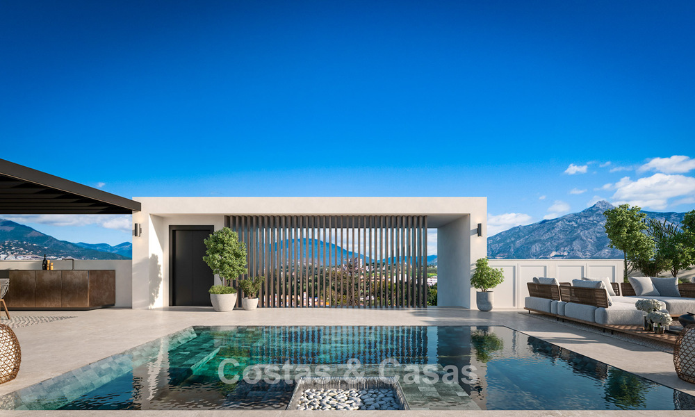 3 gloednieuwe luxevilla’s te koop op loopafstand van het strand en voorzieningen in San Pedro, Marbella 801625