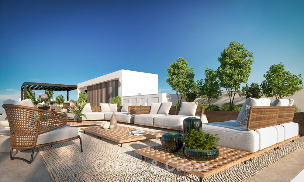 3 gloednieuwe luxevilla’s te koop op loopafstand van het strand en voorzieningen in San Pedro, Marbella 801626