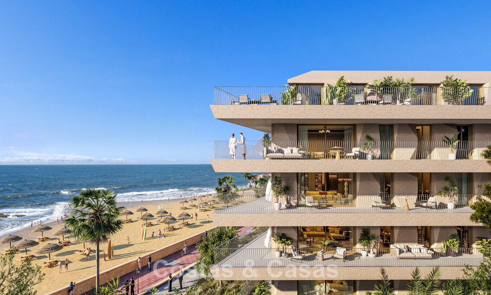 Nieuwe boutique appartementen te koop in een eerstelijnsstrand complex in La Duquesa, Manilva, Costa del Sol 801604