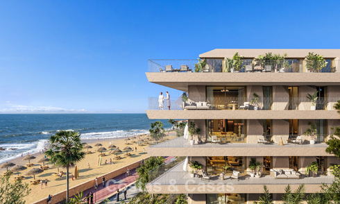 Nieuwe boutique appartementen te koop in een eerstelijnsstrand complex in La Duquesa, Manilva, Costa del Sol 801604