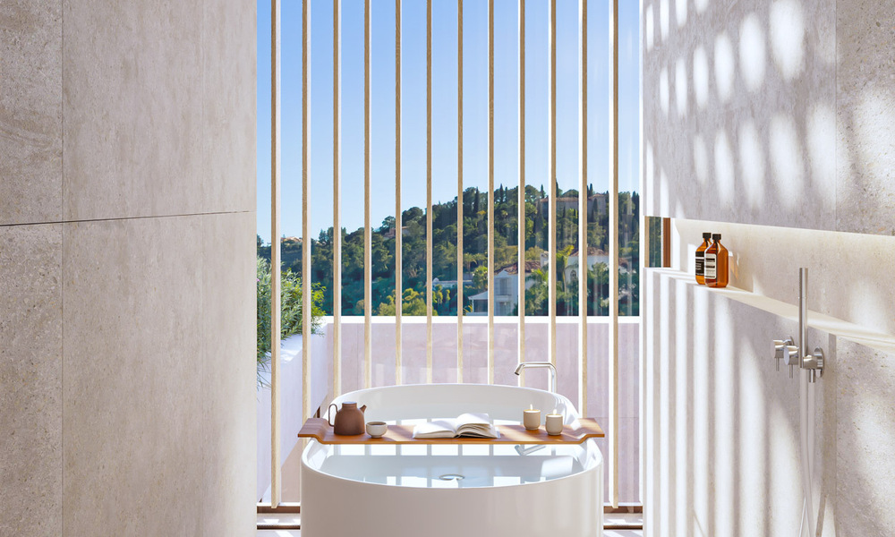 Strakke, moderne luxevilla te koop in de befaamde urbanisatie van El Madroñal in Benahavis - Marbella 801860