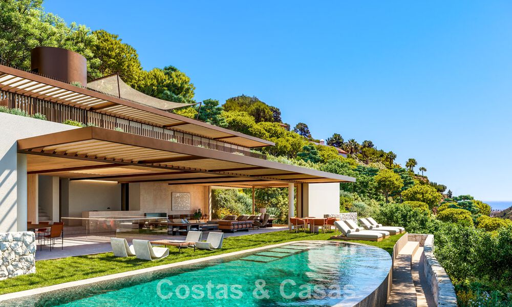Strakke, moderne luxevilla te koop in de befaamde urbanisatie van El Madroñal in Benahavis - Marbella 801862