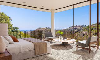 Geavanceerde designvilla met panoramisch zeezicht te koop in El Madroñal, Marbella - Benahavis 801872 