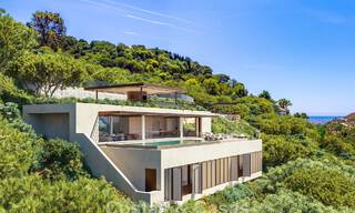 Geavanceerde designvilla met panoramisch zeezicht te koop in El Madroñal, Marbella - Benahavis 801876 