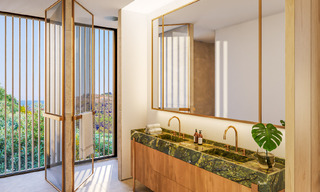 Geavanceerde designvilla met panoramisch zeezicht te koop in El Madroñal, Marbella - Benahavis 801885 