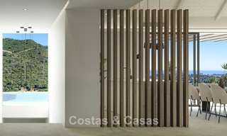 High-end nieuwbouwvilla met panoramisch zeezicht te koop in de heuvels van Marbella - Benahavis 802124 