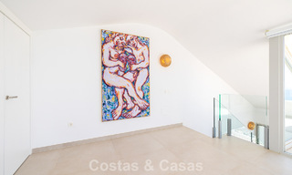 Lichtrijk en modern duplex penthouse met frontaal open zeezicht te koop in Benalmadena, Costa del Sol 802190 