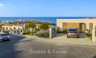 Vooruitstrevende schakelvilla’s met schitterend zeezicht te koop in een gewilde residentie in Fuengirola, Costa del Sol 802623 