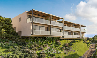 Vooruitstrevende schakelvilla’s met schitterend zeezicht te koop in een gewilde residentie in Fuengirola, Costa del Sol 802627 
