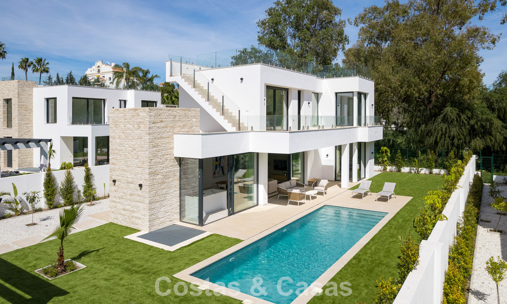 Luxe moderne designvilla met privézwembad te koop o/d New Golden Mile dicht bij San Pedro - Marbella 802811