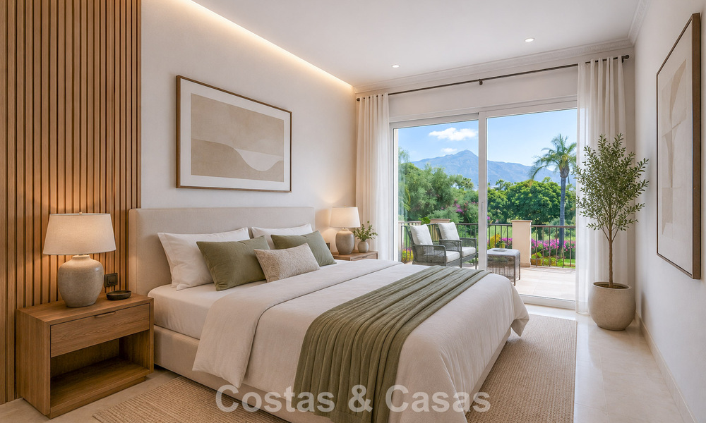 Halfvrijstaande villa met veel potentieel te koop, eerstelijns golf in Nueva Andalucia, Marbella 802865