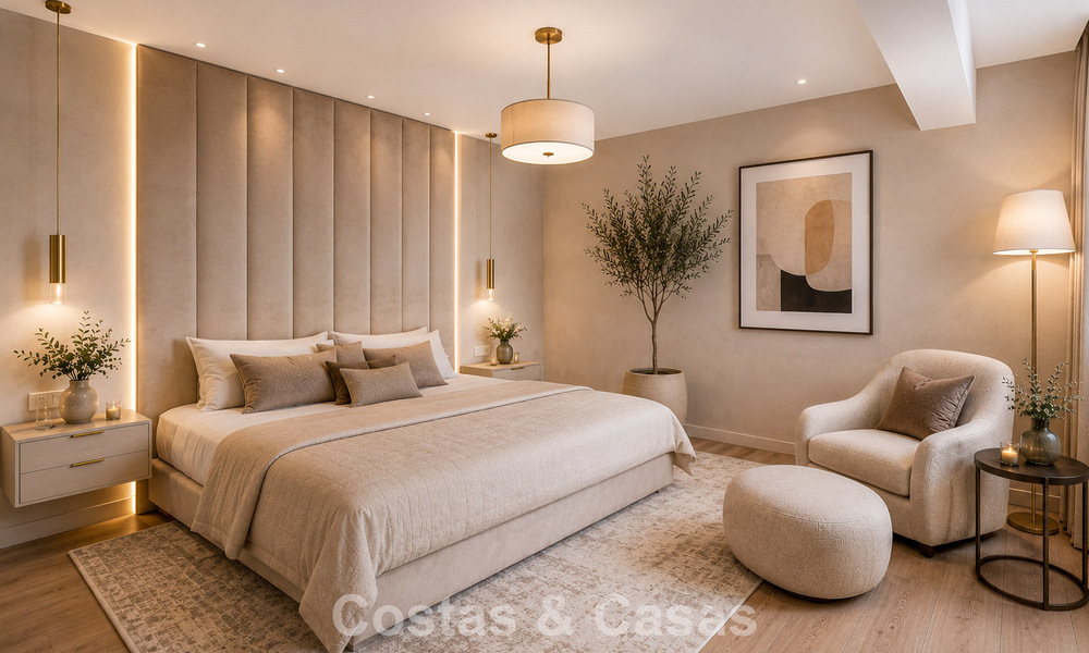 Halfvrijstaande villa met veel potentieel te koop, eerstelijns golf in Nueva Andalucia, Marbella 802868