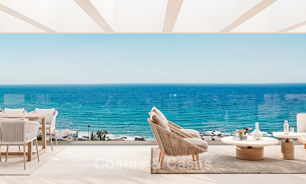 Moderne nieuwbouwappartementen op wandelafstand van het strand met panoramisch zeezicht te koop in La Cala de Mijas, Costa del Sol 802944