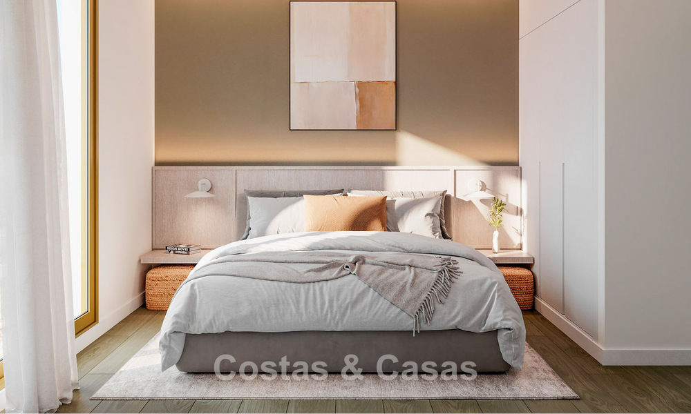 Moderne nieuwbouwappartementen op wandelafstand van het strand met panoramisch zeezicht te koop in La Cala de Mijas, Costa del Sol 802954