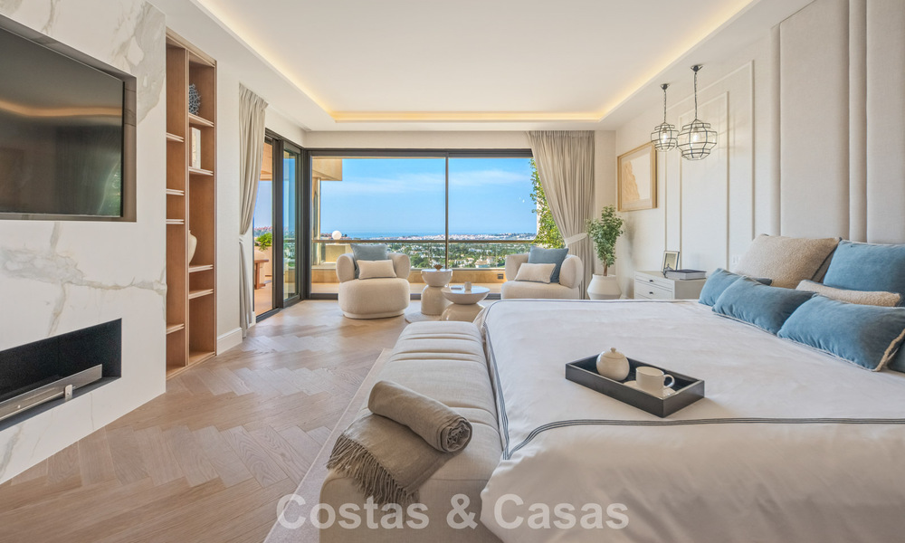 Exclusief, modern duplex penthouse met panoramisch zeezicht te koop in Nueva Andalucia, Marbella 803037