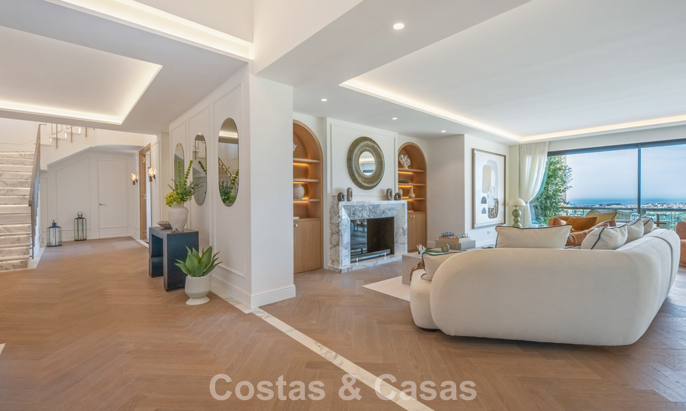 Exclusief, modern duplex penthouse met panoramisch zeezicht te koop in Nueva Andalucia, Marbella 803062