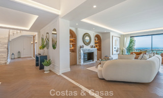 Exclusief, modern duplex penthouse met panoramisch zeezicht te koop in Nueva Andalucia, Marbella 803062 