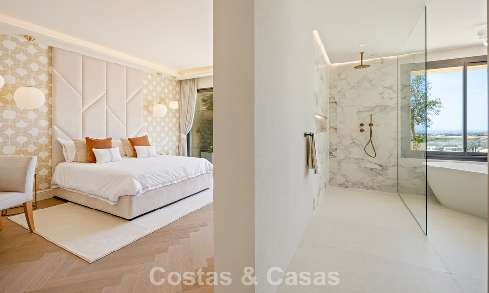 Exclusief, modern duplex penthouse met panoramisch zeezicht te koop in Nueva Andalucia, Marbella 803109
