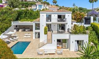 Elegante luxevilla met eigentijds-mediterrane architectuur te koop in een besloten wijk in Nueva Andalucia, Marbella 803469 