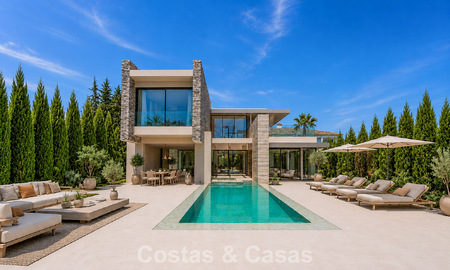 Nieuwe, exclusieve, instapklare, moderne villa te koop in een strandwijk tegen San Pedro, Marbella 803593
